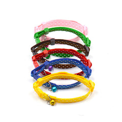 Adjustable Dot Printed Cat Collars