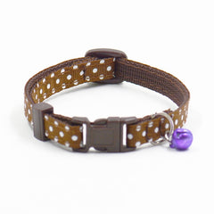 Adjustable Dot Printed Cat Collars