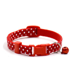 Adjustable Dot Printed Cat Collars
