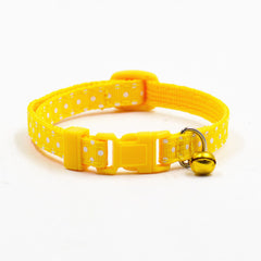 Adjustable Dot Printed Cat Collars