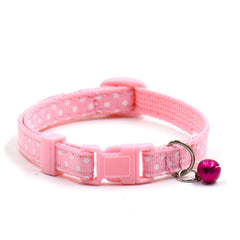Adjustable Dot Printed Cat Collars