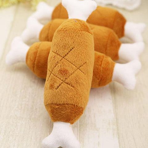 Velvet Cat Chicken Legs Plush Toy