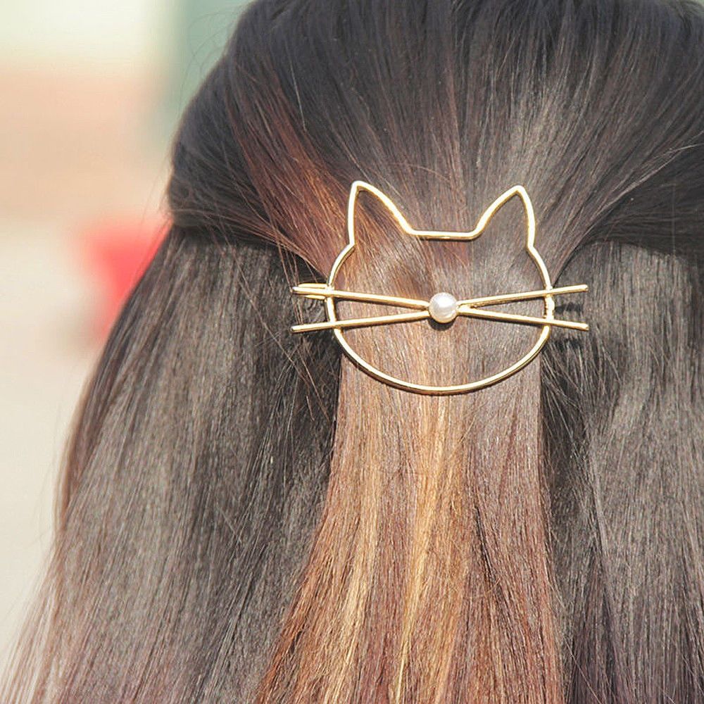 Girls Women  Kitty  Hair Clip
