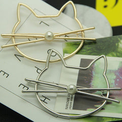 Girls Women  Kitty  Hair Clip