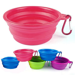 Water Dish Portable Silicone Bowl