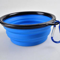 Water Dish Portable Silicone Bowl