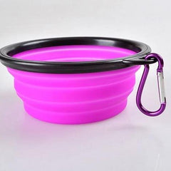 Water Dish Portable Silicone Bowl