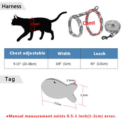 Harness Leash Lead Set
