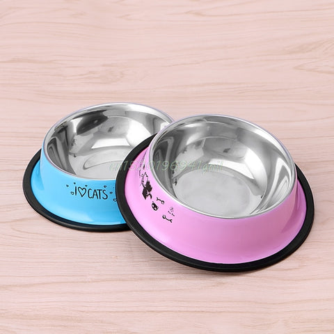 Stainless Steel Anti-Skid Cat Bowl