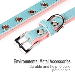 Braided Custom Leather Cat Collar