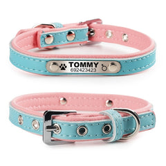 Braided Custom Leather Cat Collar