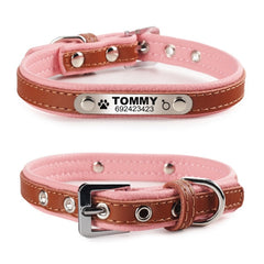 Braided Custom Leather Cat Collar