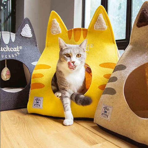 Soft Fiber Cat Bed House