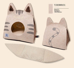 Soft Fiber Cat Bed House