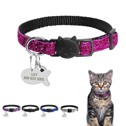 Personalized Nylon Cat Collar