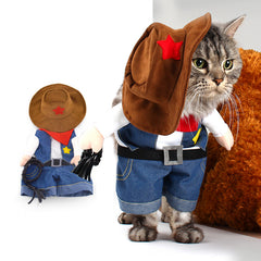 Pet Costume Cowboy Cosplay Suit
