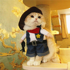 Pet Costume Cowboy Cosplay Suit