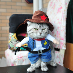 Pet Costume Cowboy Cosplay Suit