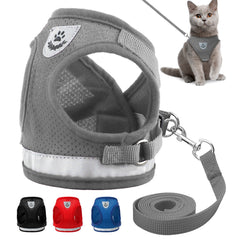 Cat Harness & Leash Set Reflective