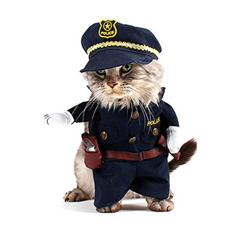 Policeman Style Cat Jeans
