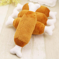 Velvet Cat Chicken Legs Plush Toy