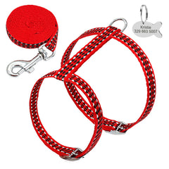Chest Vest Reflective Cat Harness Leash
