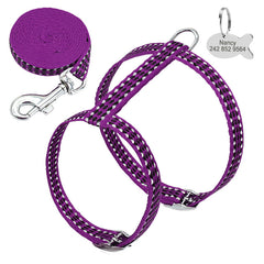 Chest Vest Reflective Cat Harness Leash